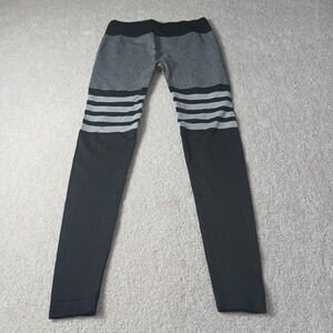 Women's/Ladies Fitness Leggings  Black Gray Workout GYM Pants Waist 22"